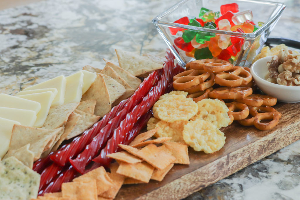 Put together snack tray
