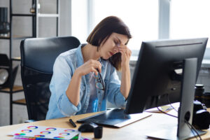 sedentary desk job